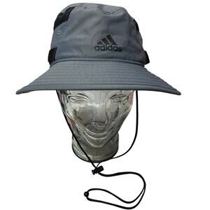 Adidas Aeroready Bucket Hat Unisex One Size Gray UPF 50 Sun Protection